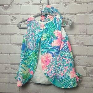 Baby Matching Lilly Pulitzer Shift Dress with Bloomers Size 6 12 months